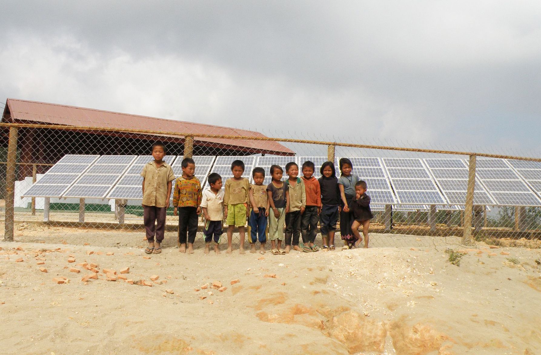 PV Mini-Grid-Anlage in Laos. 