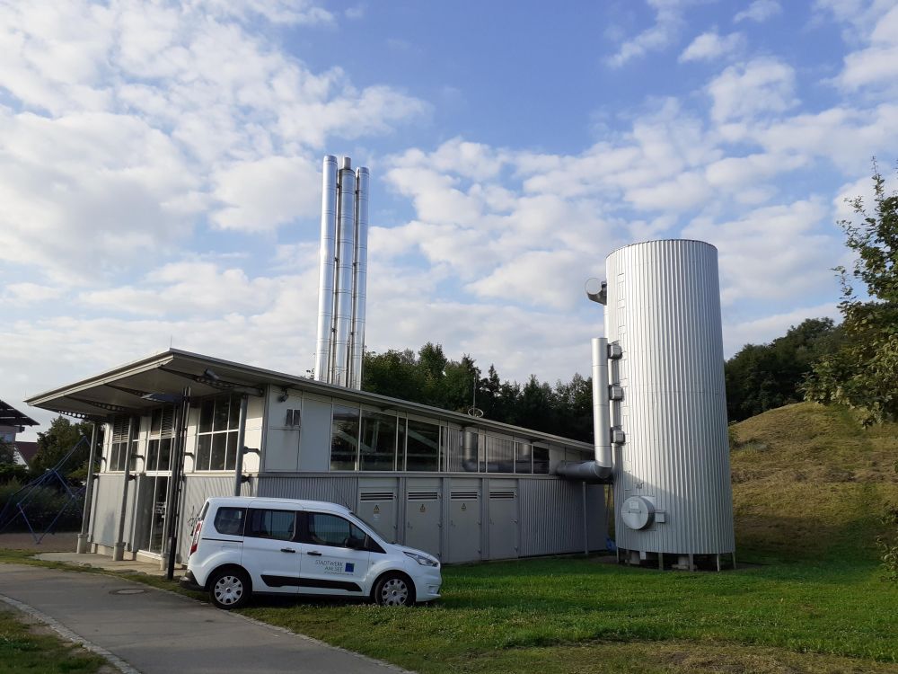 CHP-based heating center in Friedrichshafen in the »Nordstadt« heating network.