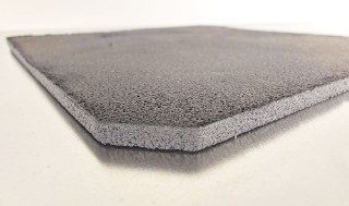 Electrode for the VORAN project based on a highly porous electrode structure with a high layer thickness, produced using a dry coating process.
