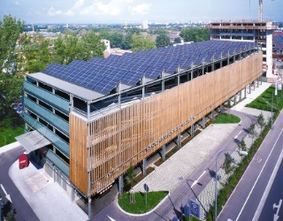 PV-Aufdachanlage auf Parkhaus in Freiburg