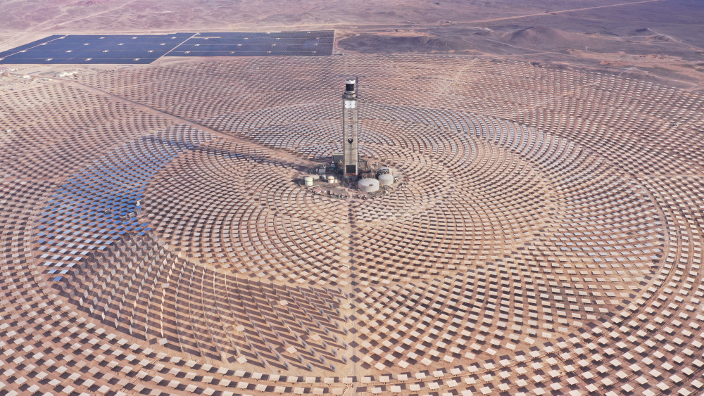 Das Hybrid-CSP/PV-Kraftwerk Cerro Dominador in Chile.