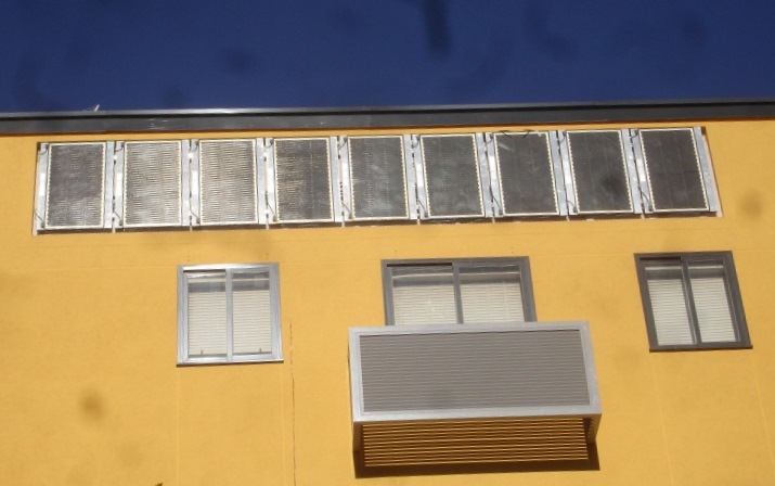 Fassadenintegrierte BIPV in Madrid.