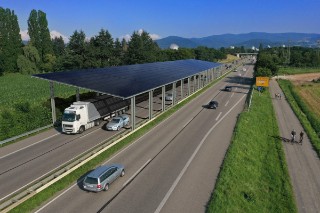 Verkehrsflächen produzieren Solarenergie