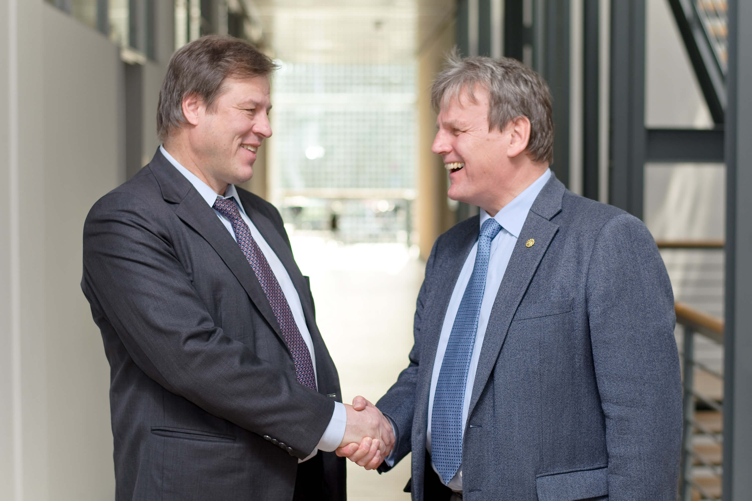 Jukka Uosukainen und Prof Eicke. R. Weber