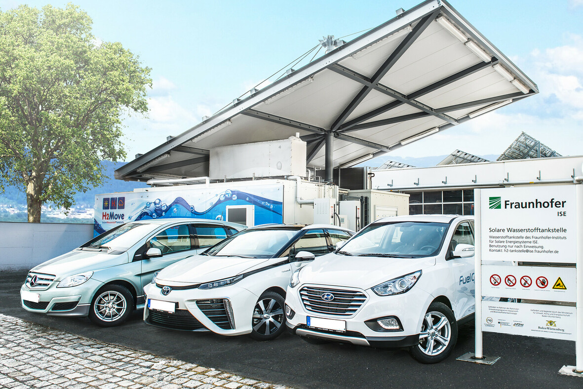 Wasserstofftankstelle des Fraunhofer ISE