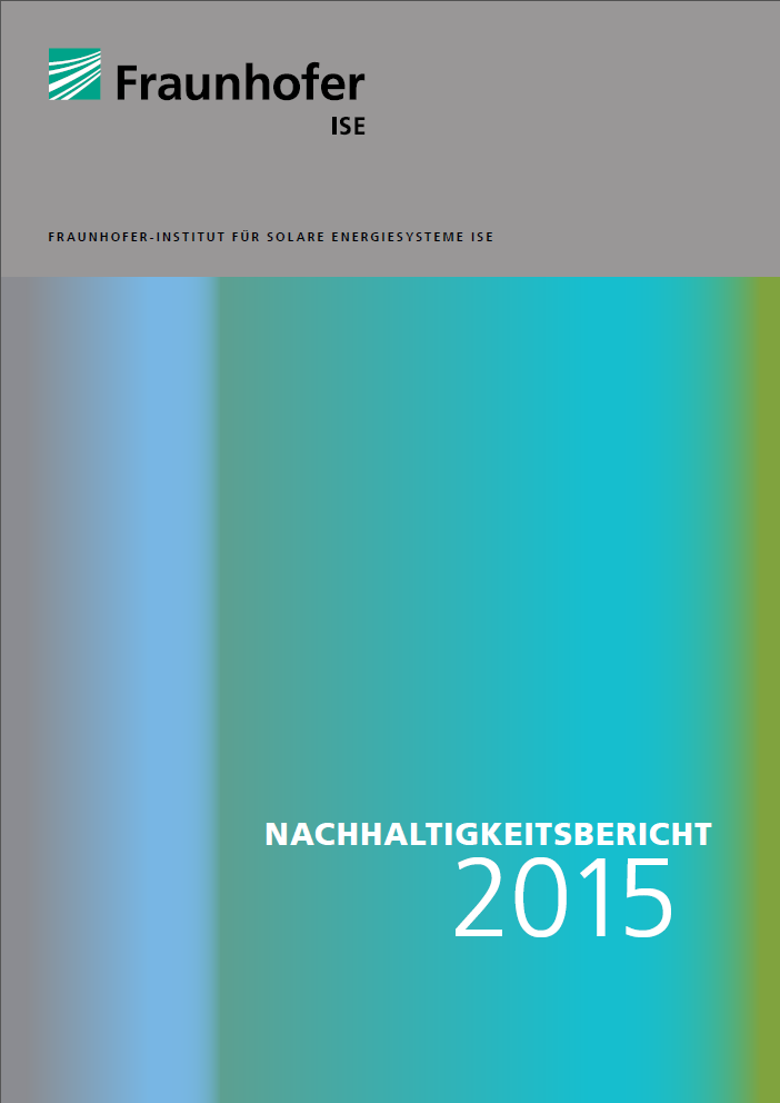 Nachhaltigkeitsbericht des Fraunhofer ISE