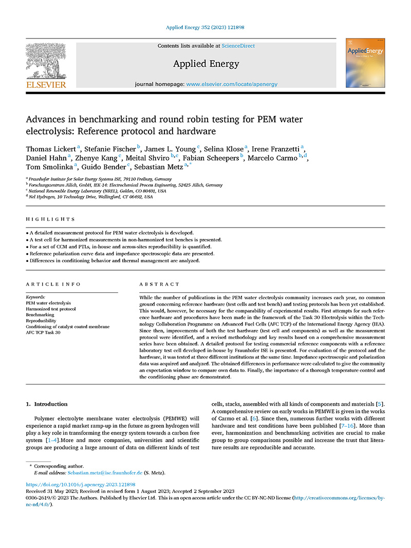 Advances in benchmarking and round robin testing for PEM water electrolysis: Reference protocol and hardware