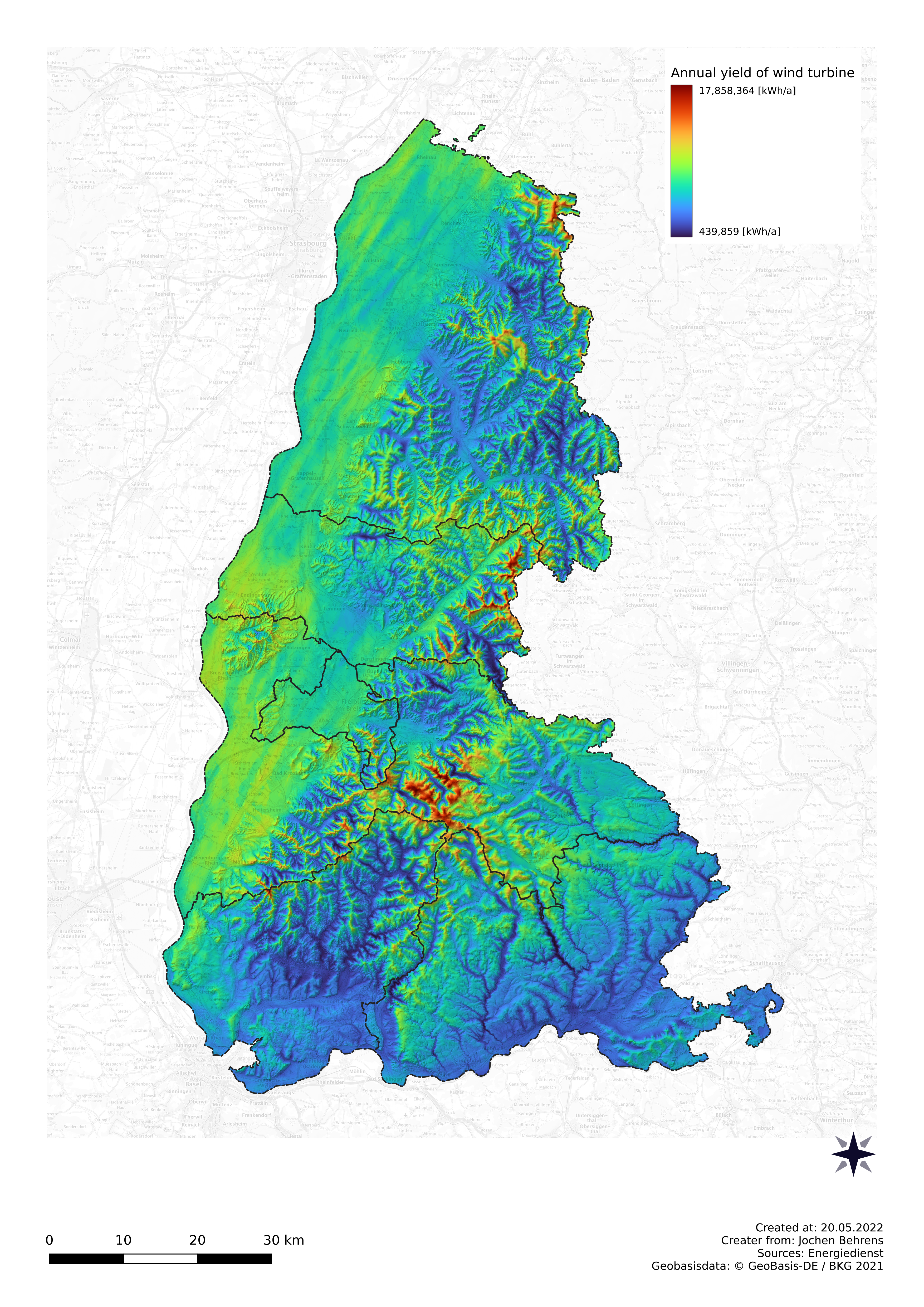 Analysis of the potential for the production of green hydrogen