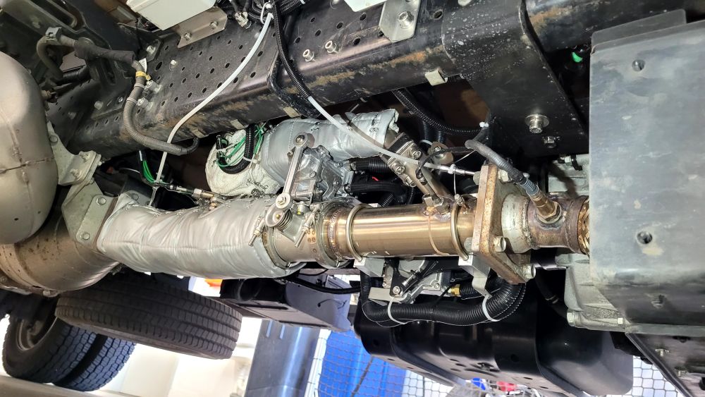 CatVap in the exhaust tract of a light commercial vehicle