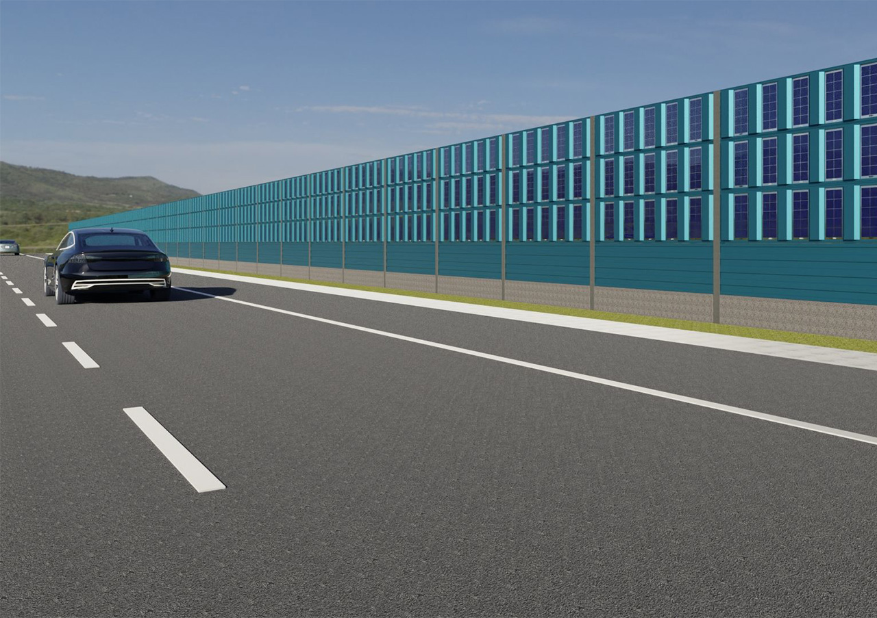 PV-Lärmschutzwand