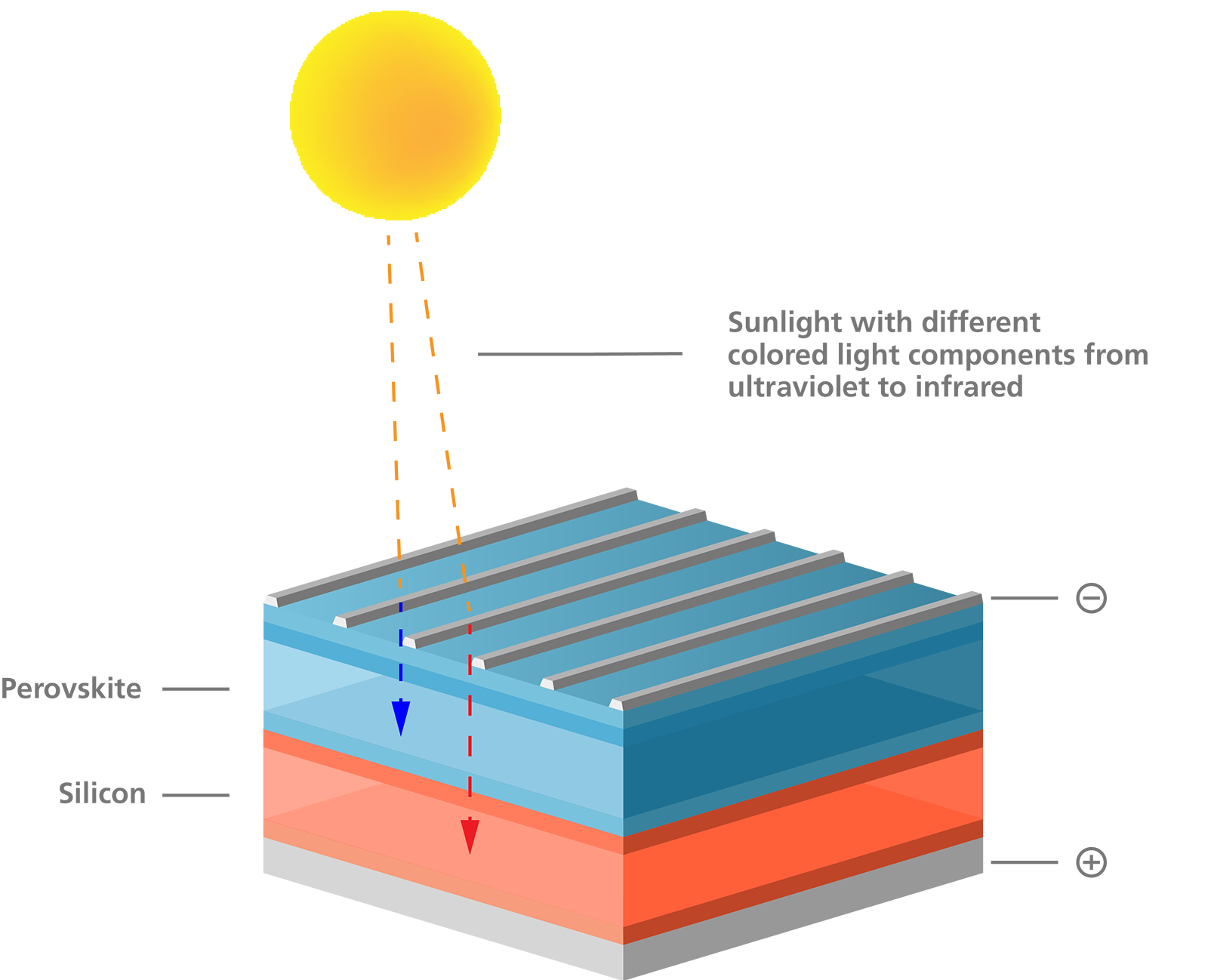 Perovskite silicon tandem solar cell