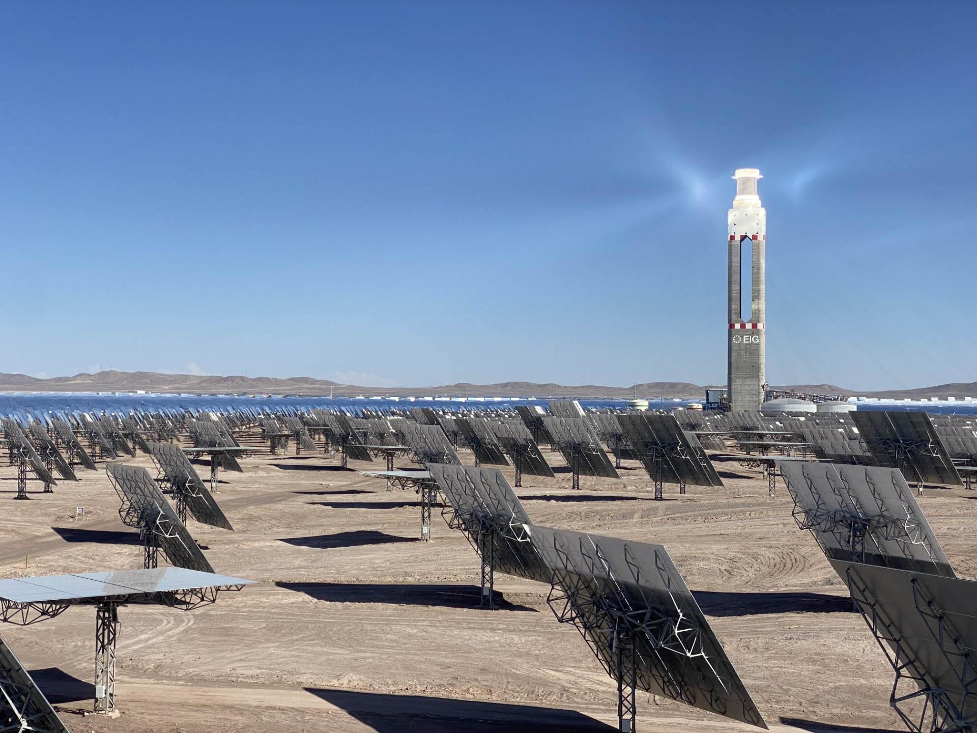 Concentrating solar thermal plant in northern Chile