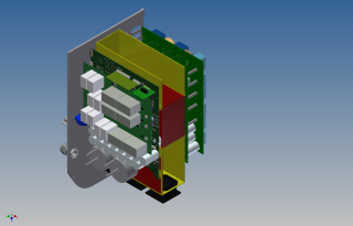 Cross section of the PV inverter model