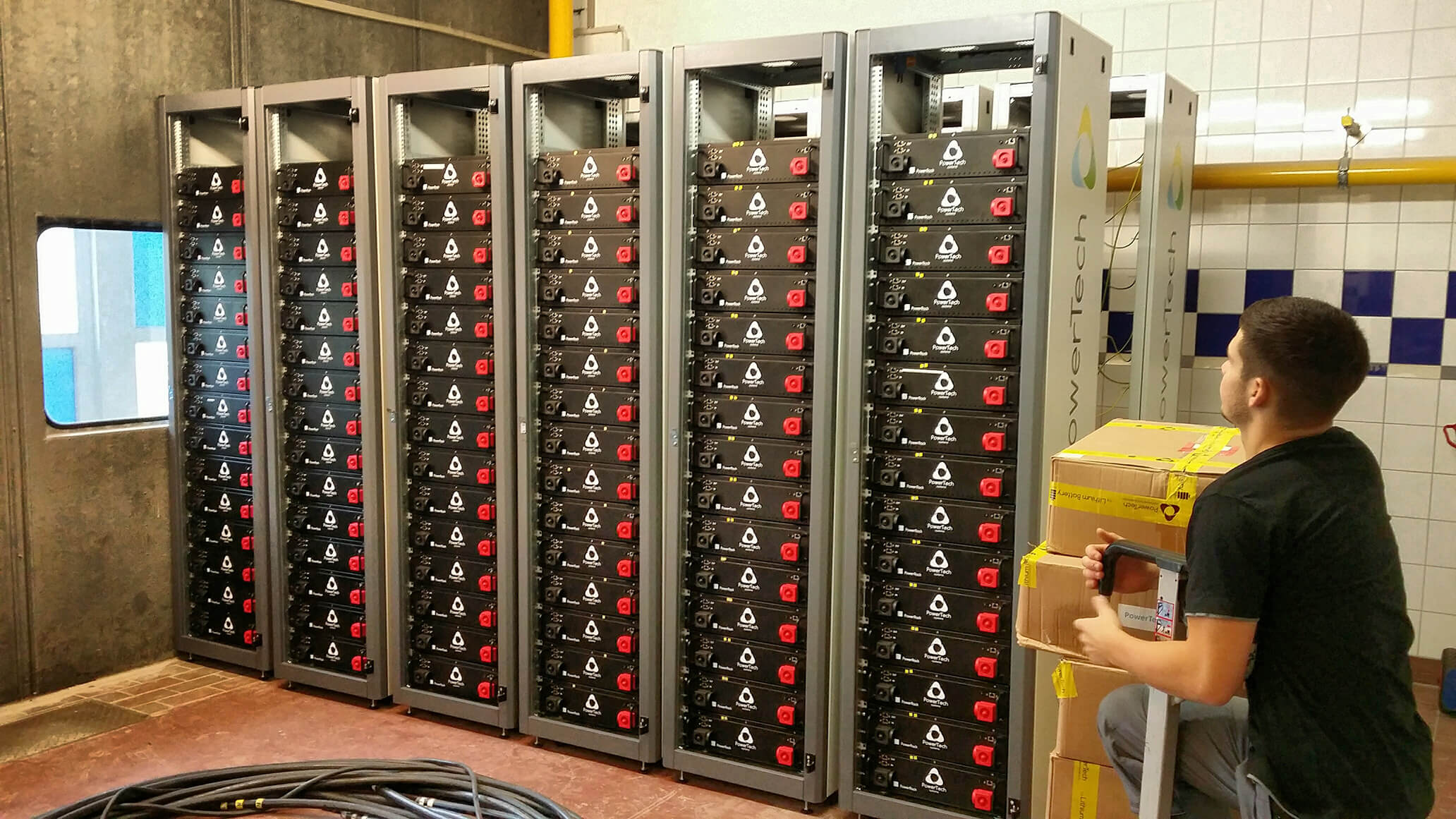 Installation of the battery storage system
