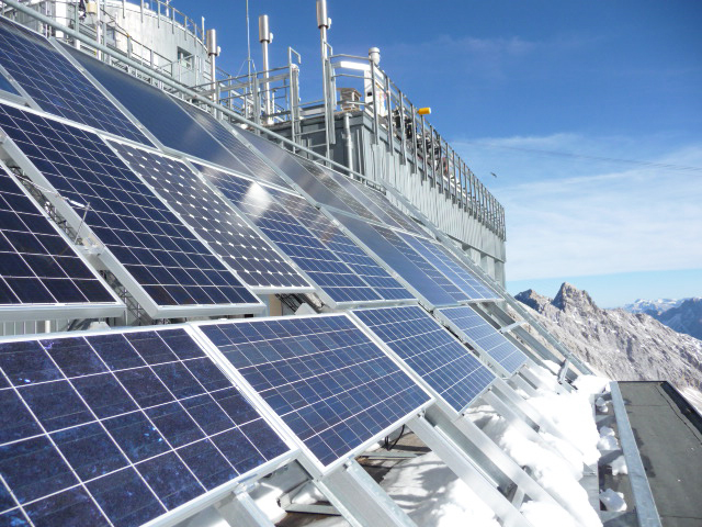 Prüfstand auf der Umweltforschungsstation Schneefernerhaus (UFS) auf der Zugspitze, Deutschland.