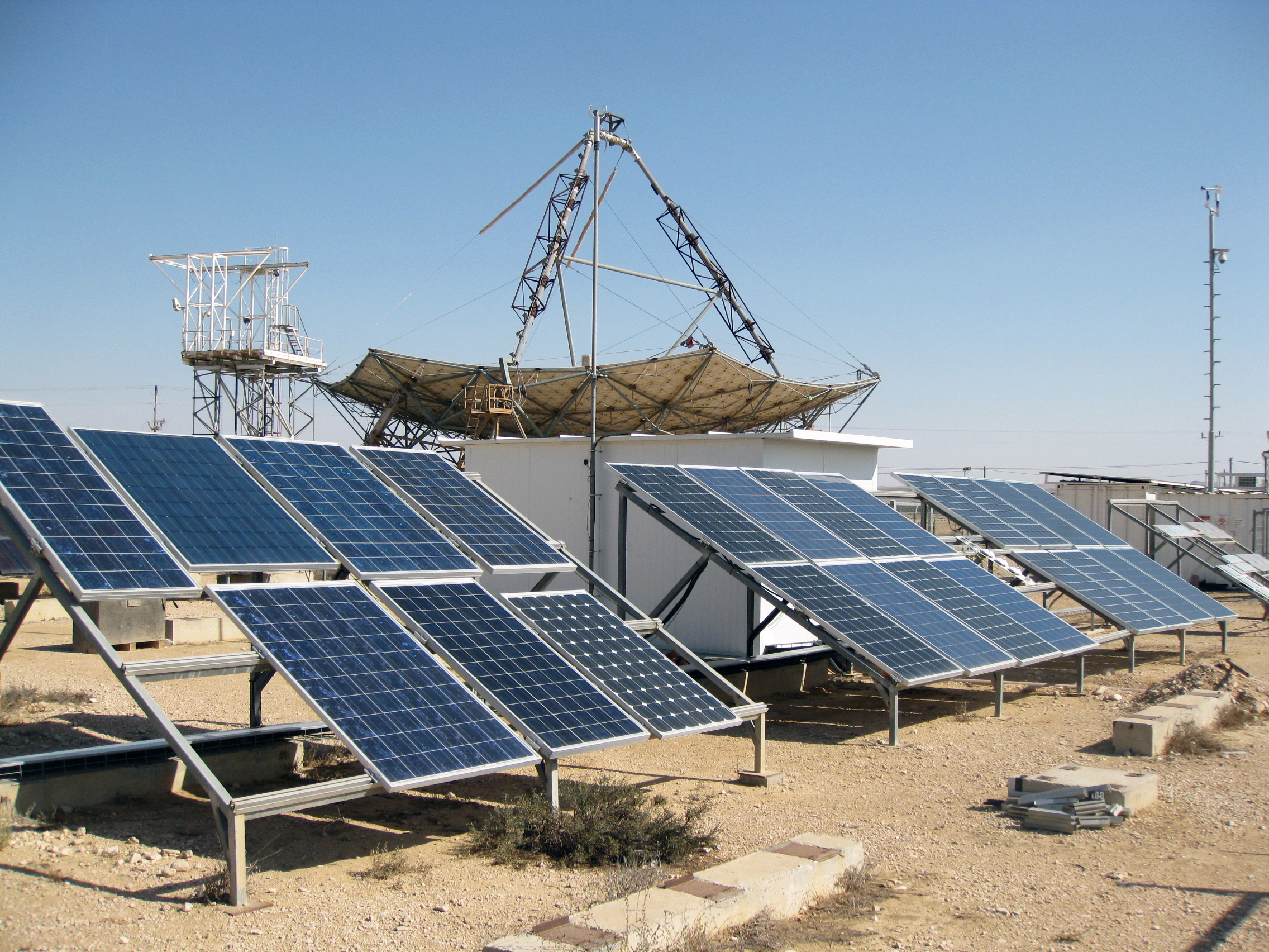 Test sites in the grounds of the Ben Gurion University of the Negev, Sede Boker, Israel.