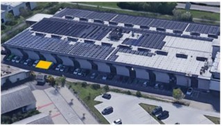 Planned location of the battery storage system with fast charging station at the ISE site "Haidhaus"