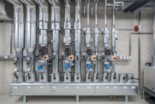 Example of a supply and measurement infrastructure in modern building services systems.