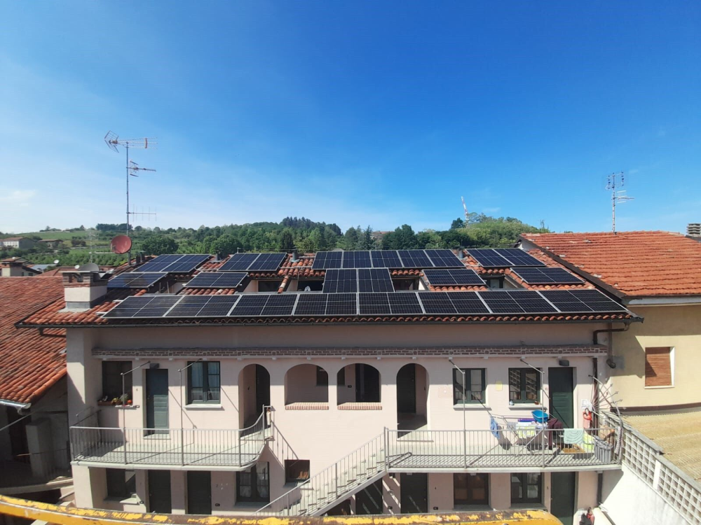Decentralised heat pump at the demonstration site in Verzuolo, Italy.