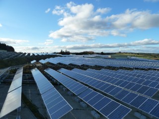 Photovoltaic open field system.