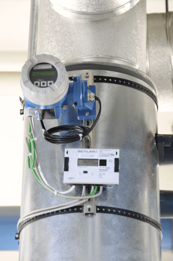 Thermal measuring point for determining cooling energy consumption