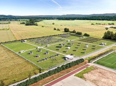 Visualisierung des Outdoor-Performance-Testfelds in Merdingen.