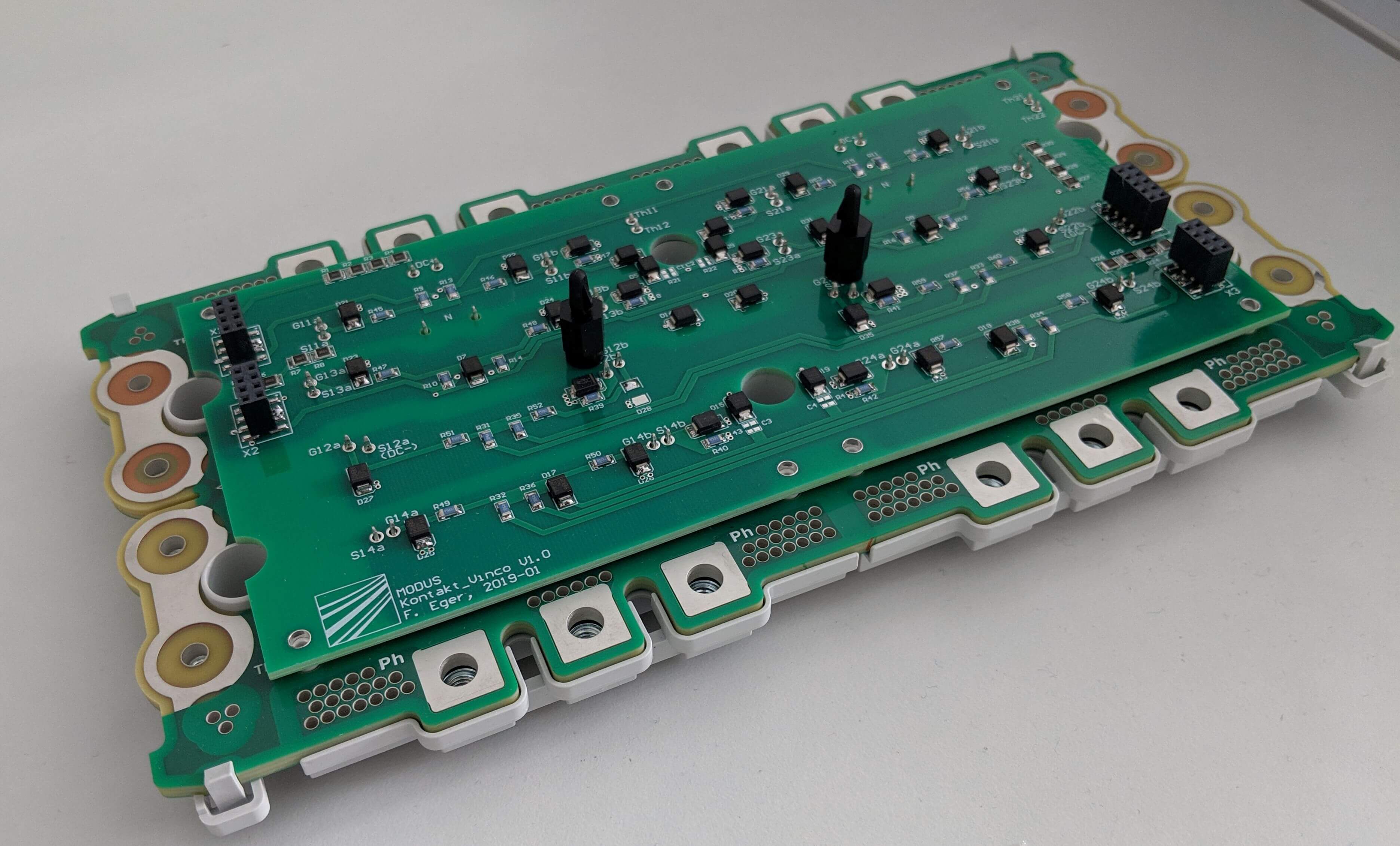 800-A semiconductor module with driver board for use in PV central inverters. 