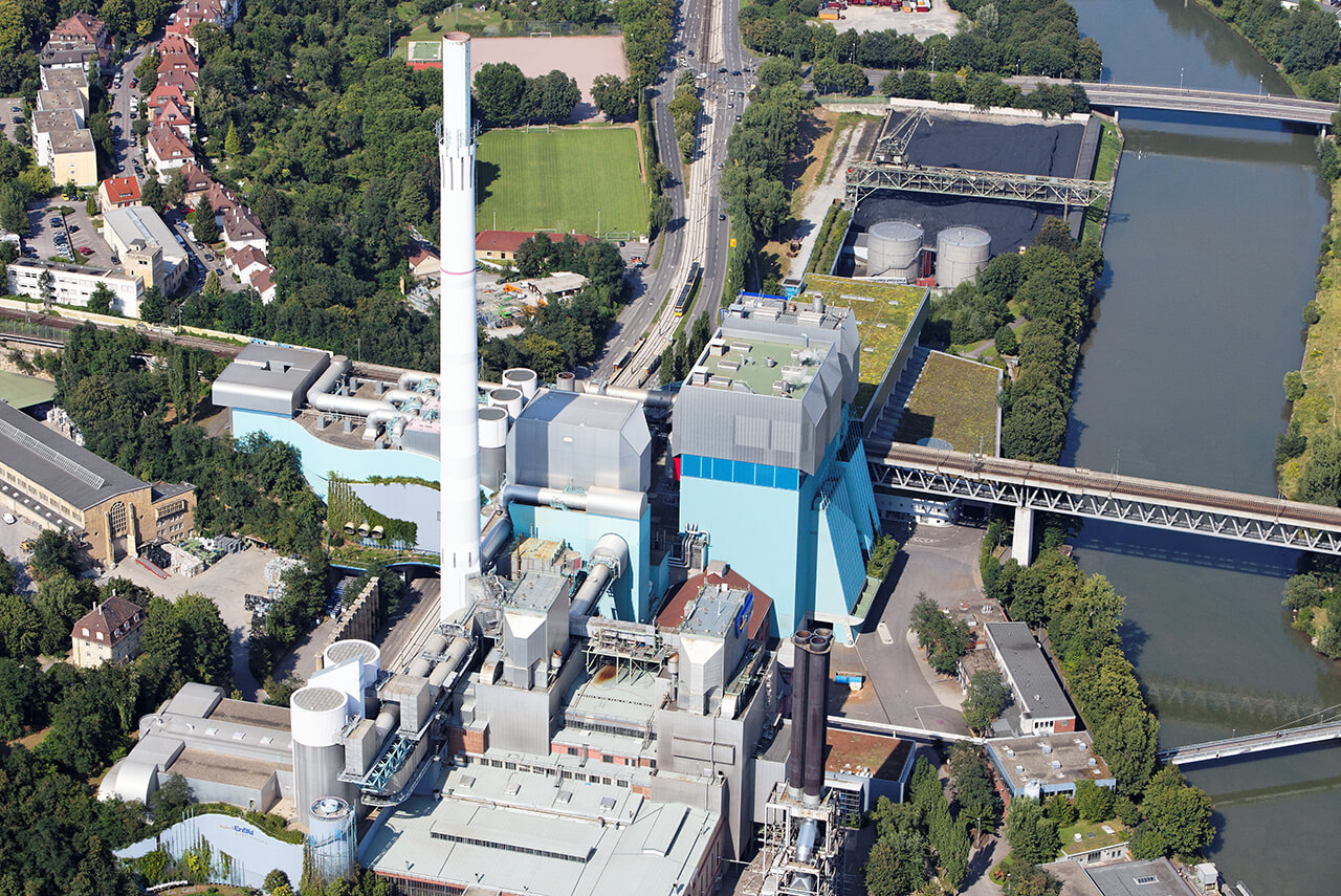 Waste-to-energy plant Stuttgart-Münster. 