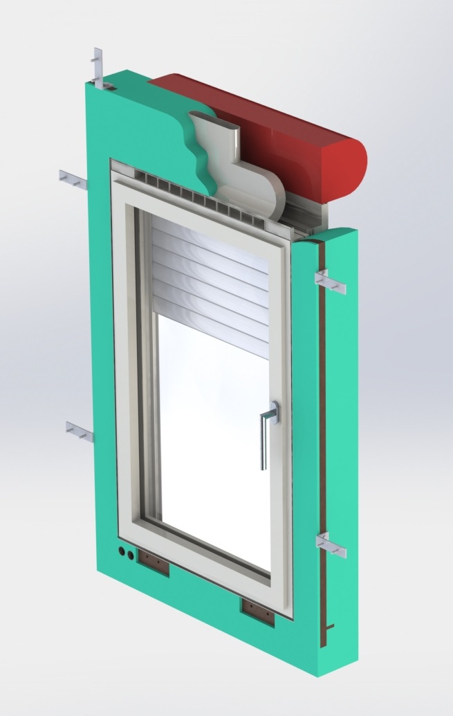 Pre-fabricated multifunction window module. 