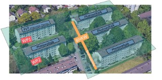 New energy supply concept of the Smart Quarter Durlach with photovoltaics, two heat pumps and a CHP with local heat line