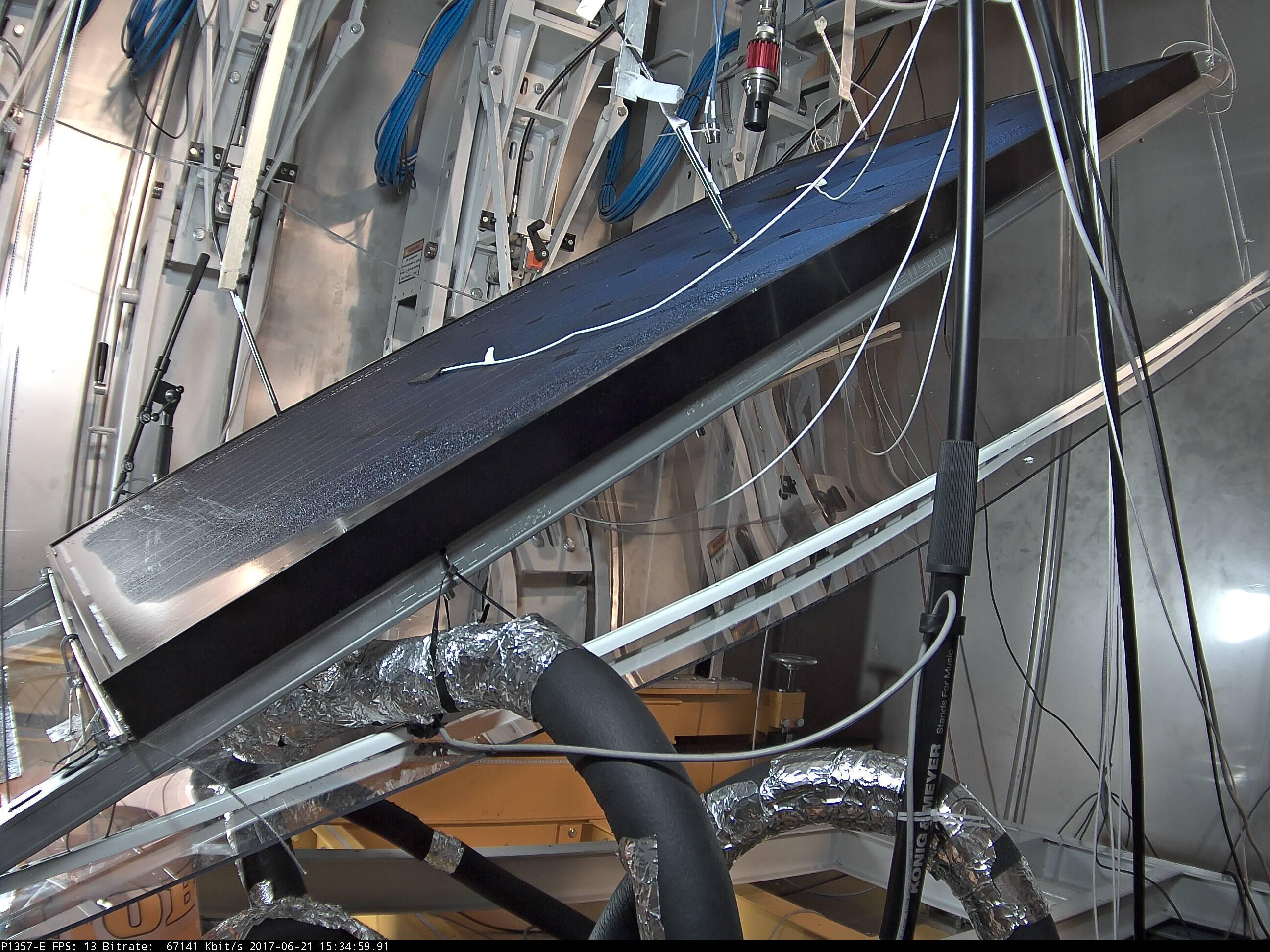 Measurement of a PVT module in the climate chamber - Condensation on cover